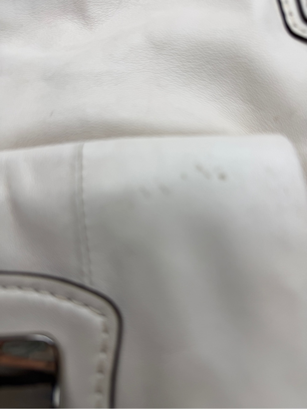 Coach Kristin Off White Leather Satchel Bag - Picture 7 of 10